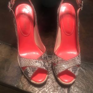 Audrey Brooke Boho Wedge Espadrilles with Peep-Toe detail!